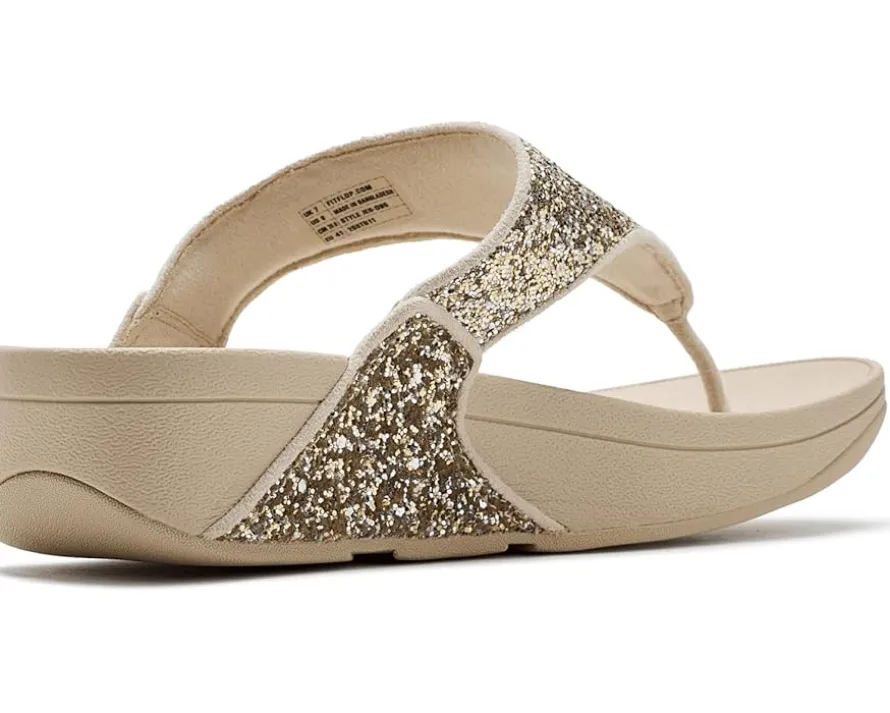 FitFlop Lulu Multi-Tonal Glitter Toe-Post Sandals Women's
