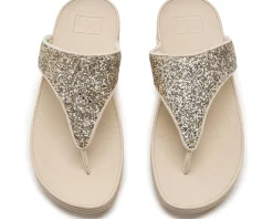 FitFlop Lulu Multi-Tonal Glitter Toe-Post Sandals Women's