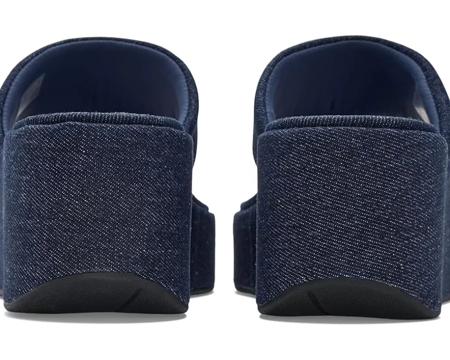 FitFlop Platfforms Denim Wedge Toe-Post Sandals Women's