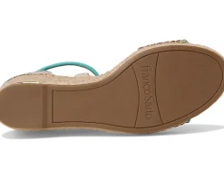 Franco Sarto Clemens Raffia Espadrille Wedge Heel Sandals Women's