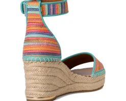 Franco Sarto Clemens Raffia Espadrille Wedge Heel Sandals Women's
