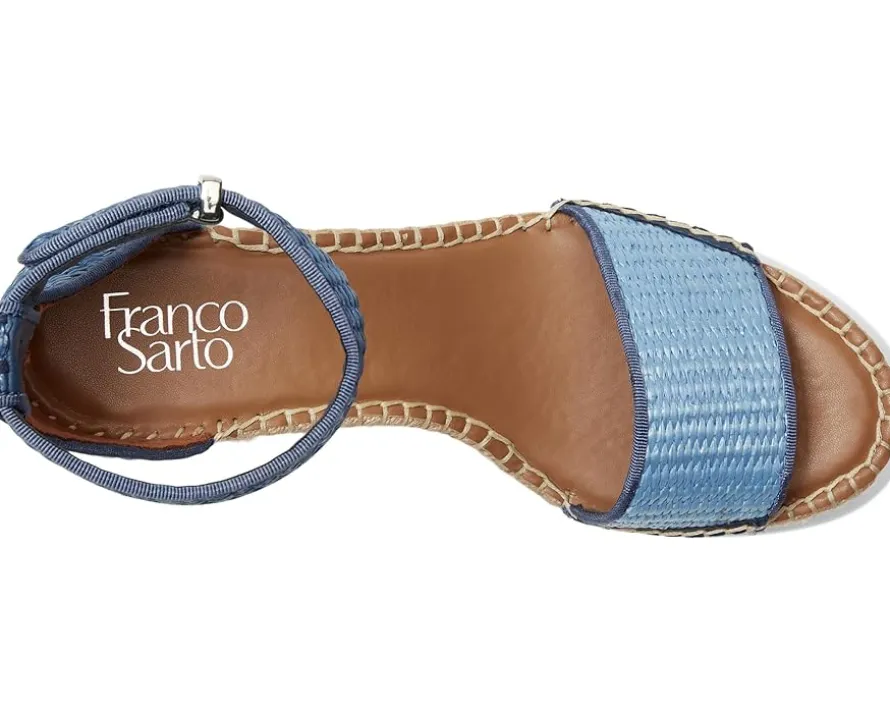 Franco Sarto Clemens Raffia Espadrille Wedge Heel Sandals Women's