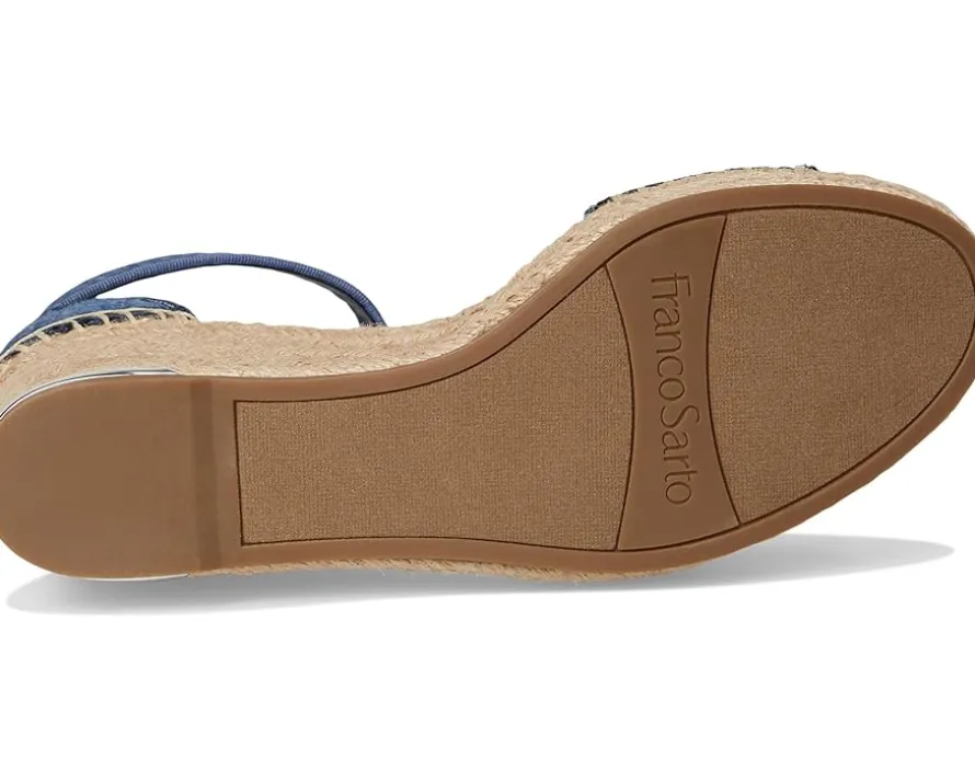 Franco Sarto Clemens Raffia Espadrille Wedge Heel Sandals Women's