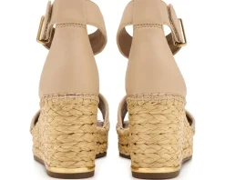 Franco Sarto Clemens Raffia Espadrille Wedge Heel Sandals Women's