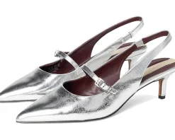 Franco Sarto Khloe Pointed Toe Slingback Kitten Heel Women's
