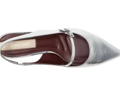Franco Sarto Khloe Pointed Toe Slingback Kitten Heel Women's