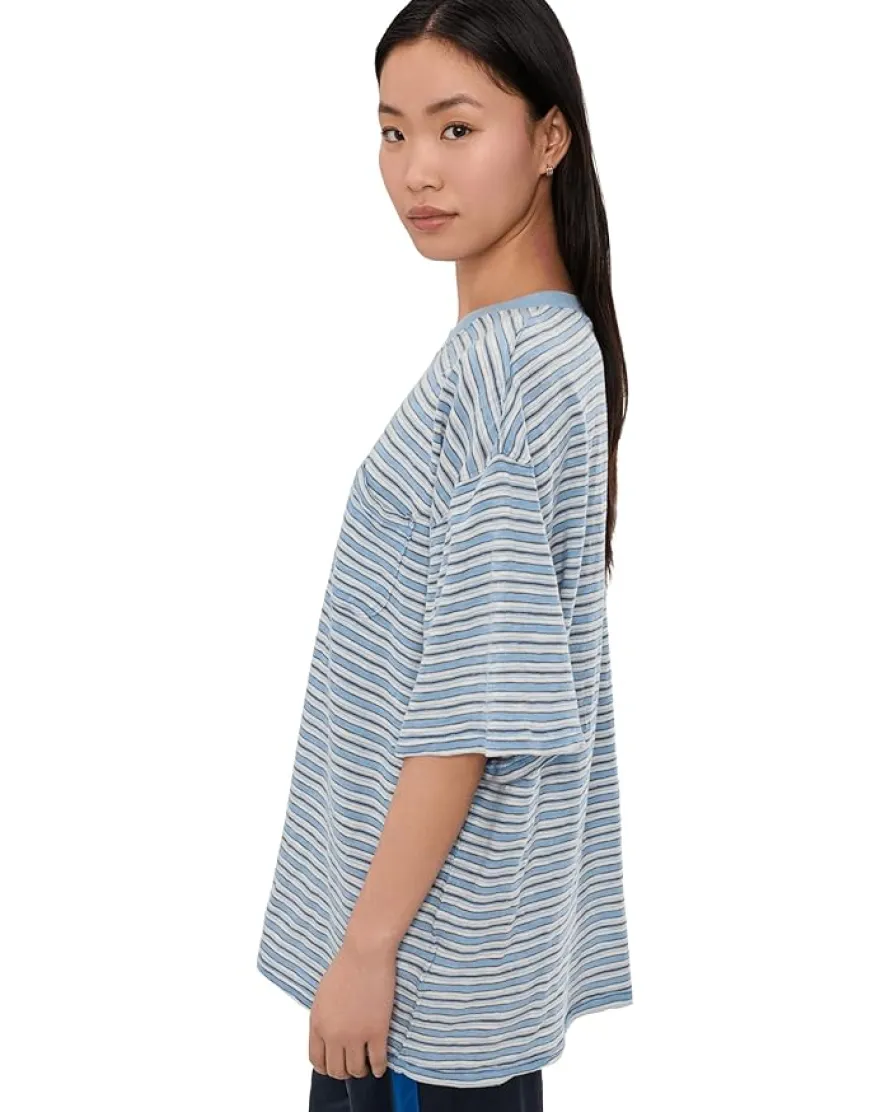 Free People All Love Stripe Pocket Tee Women's