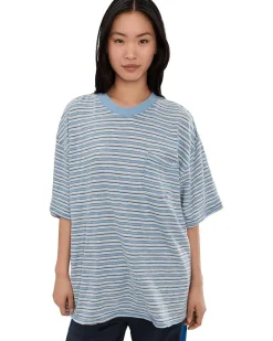 Free People All Love Stripe Pocket Tee Women's