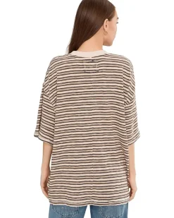Free People All Love Stripe Pocket Tee Women's