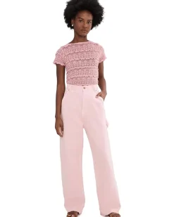 Free People Angelina Lace Tee Women's