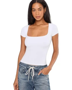 Free People Clean Lines Baby Tee Women's
