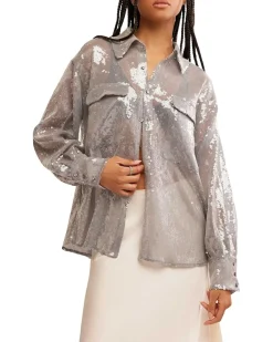 Free People Disco Margartia Button-Down Women's