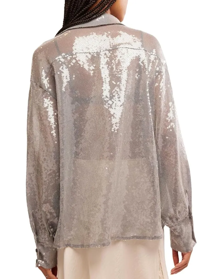 Free People Disco Margartia Button-Down Women's