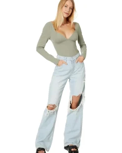 Free People Duo Corset Long Sleeve Women's
