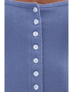 Free People End Game Pointelle Long Sleeve Women's