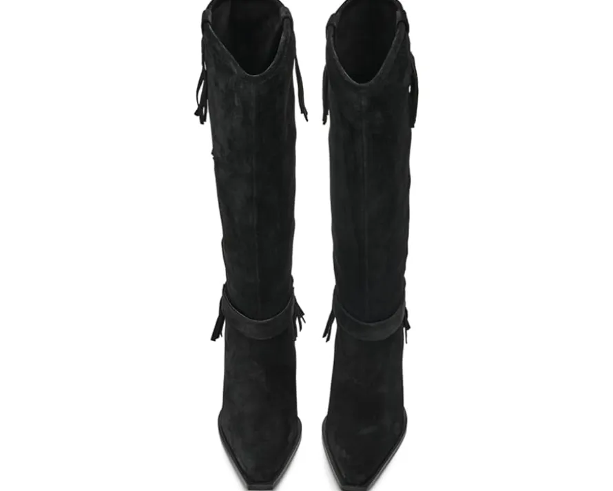 Free People Faith Fringe Western Boots Women's