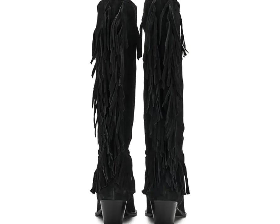 Free People Faith Fringe Western Boots Women's