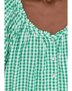 Free People Farley Gingham Tunic Women's