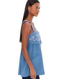 Free People Farrah Embroidered Tunic Women's