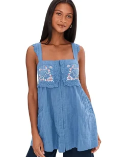 Free People Farrah Embroidered Tunic Women's