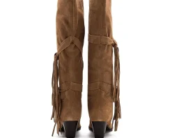 Free People Fast Lane Fringe Boots Women's