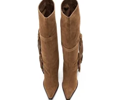 Free People Fast Lane Fringe Boots Women's