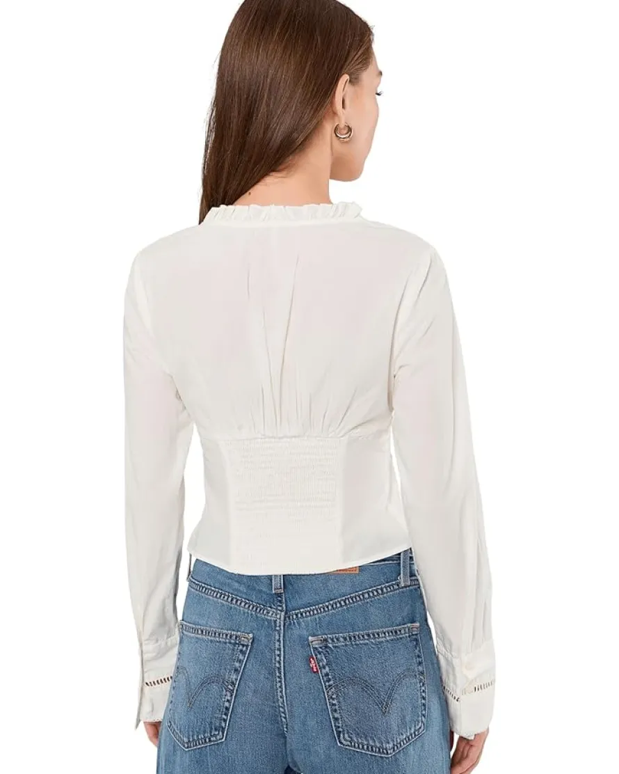 Free People Frankie Corset Long Sleeve Top Women's