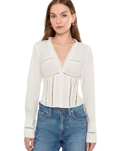 Free People Frankie Corset Long Sleeve Top Women's