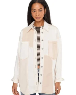 Free People Ivory Mountain Roads Shirt Women's