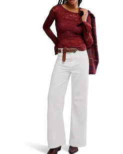 Free People Lace Layering Long Sleeve Women's