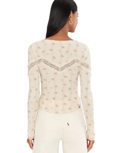 Free People Lets Party Cardi-Print Women's