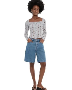 Free People Lets Party Cardi-Print Women's