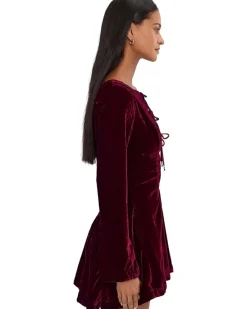 Free People Linney Velvet Mini Women's