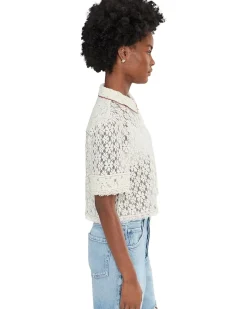 Free People Mannie Lace Button-Down Women's