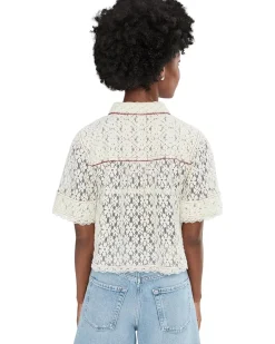 Free People Mannie Lace Button-Down Women's