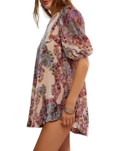 Free People Maye Printed Velvet Tunic Women's