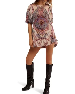 Free People Maye Printed Velvet Tunic Women's