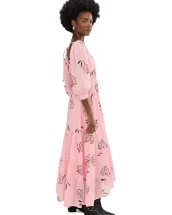 Free People Morning Meadows Long-Sleeve Maxi Dress Women's