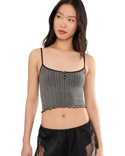 Free People Snap Into It Henley Crop Women's
