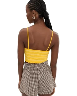 Free People Snap Into It Henley Crop Women's