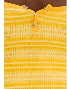 Free People Snap Into It Henley Crop Women's
