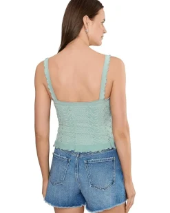Free People So Soft Frill Square Neck Tank Women's