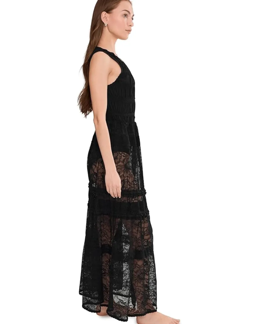 Free People Sweet Saloon Sleeveless Maxi Bodysuit Women's