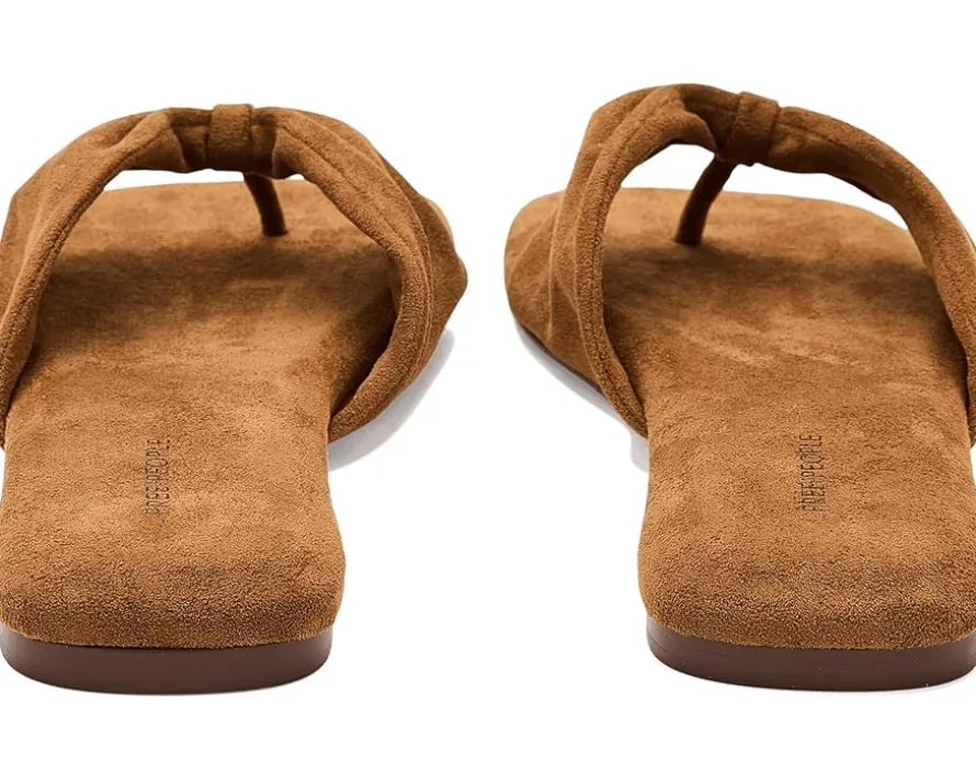 Free People Tia Ruched Vegan Suede Sandals Women's