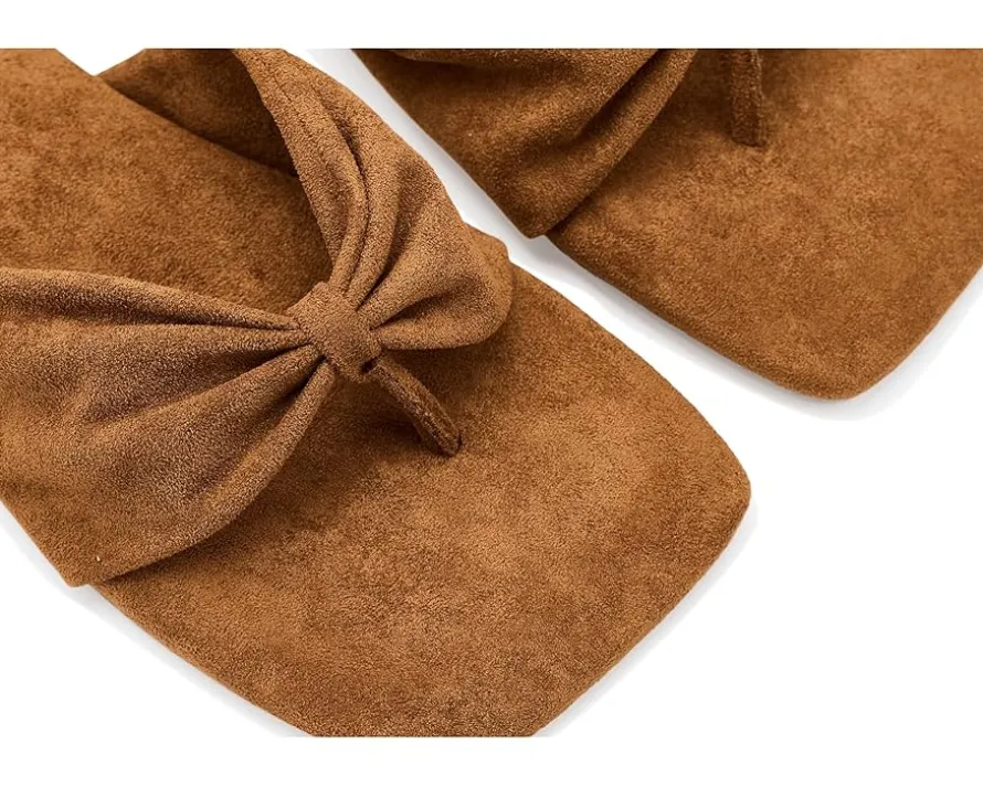 Free People Tia Ruched Vegan Suede Sandals Women's