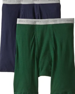 Hanes Men's 2-Pack Long Leg Boxer Briefs Men's