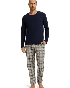 Hanro Flannel Cotton Drawstring Pajama Pants Men's