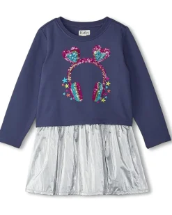 Hatley Kids Headphones Novelty Skirt Dropped Waist Dress (Toddler/Little Kid/Big Kid)
