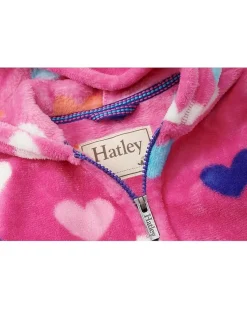 Hatley Kids Hearts Fuzzy Fleece Zip-Up Hoodie (Toddler/Little Kid/Big Kid)