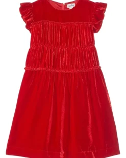 Hatley Kids Velvet Smock Panel Dress (Toddler/Little Kids/Big Kids)